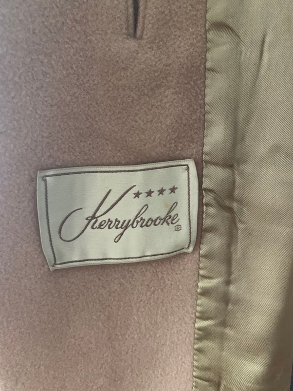 40s Tan Cashmere Coat, 40s Beige Coat, Bakelite B… - image 2