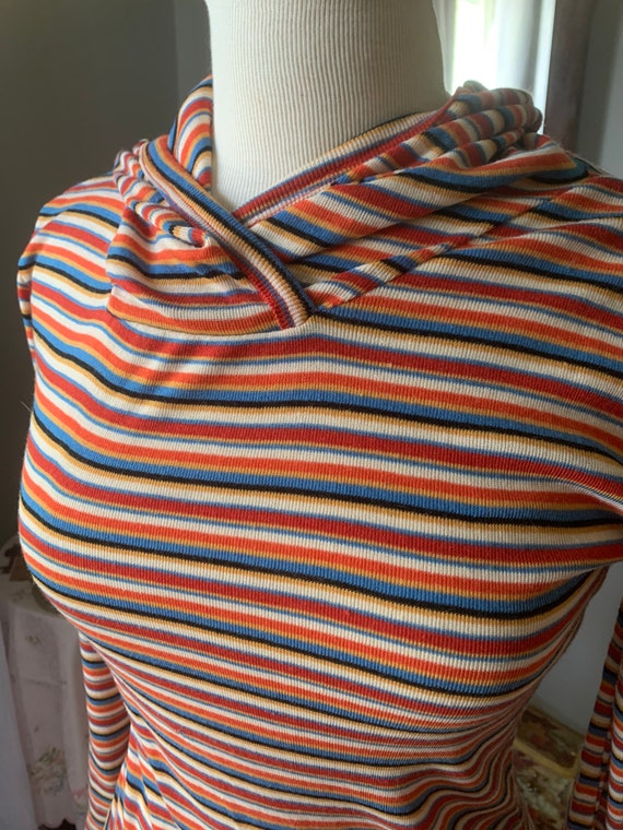 Vintage Striped Sweater, 1970s Acrylic Sweater, S… - image 5