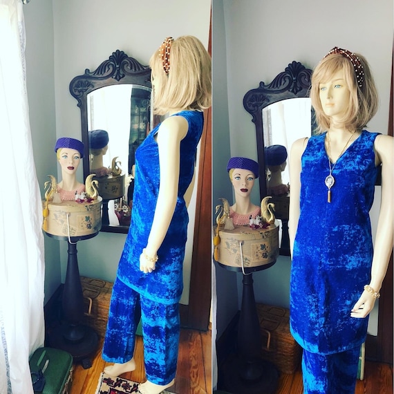 Vintage Blue Velvet Dress Pant Set, 70s Blue Velvet Tunic Dress, Vintage Blue Velvet Pants, 70s Tunic Top, Size Small Tunic Set, Retro Pants - Etsy Denmark Vintage Blue Velvet Dress Pant Set, 70s Blue Velvet Tunic Dress, Vintage Blue Velvet Pants, 70s Tunic Top, Size Small Tunic Set, Retro Pants - Etsy Denmark
