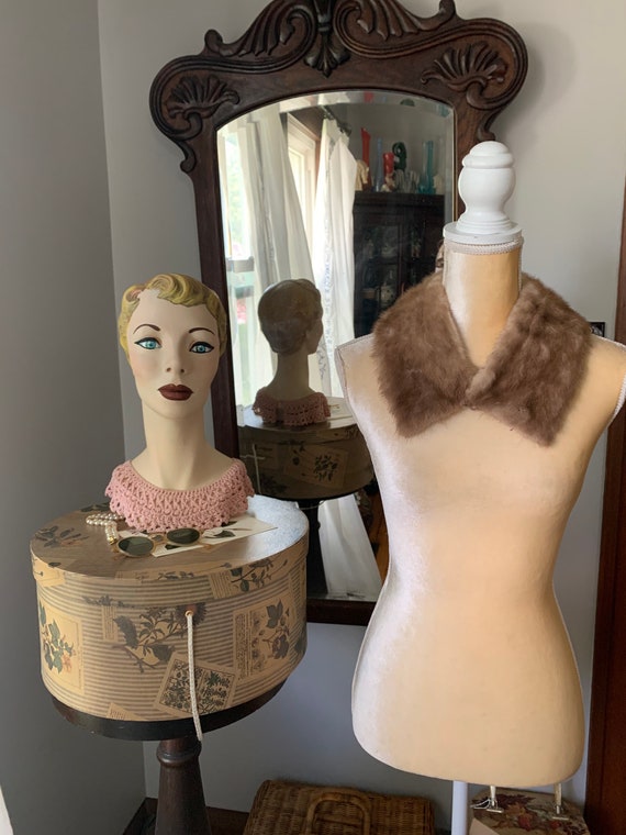 Vintage Blonde Mink Fur Collar, Vintage Fur Colla… - image 8