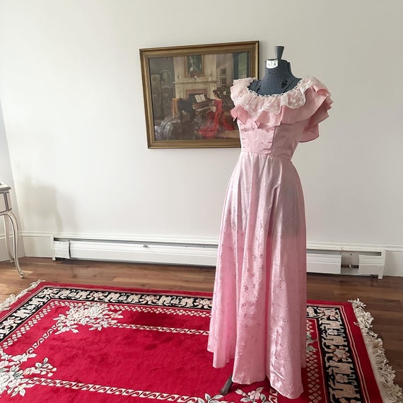 Cottagecore Pink Dress, Boho Pink Formal Dress, S… - image 8
