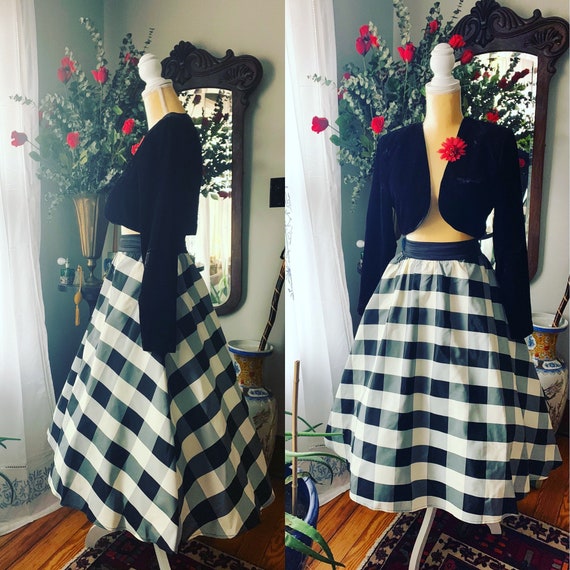 90s Gingham Gunne Sax Skirt, Jessica McClintock Gi