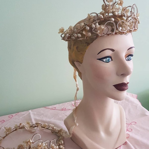 Wax Flower Crown Etsy