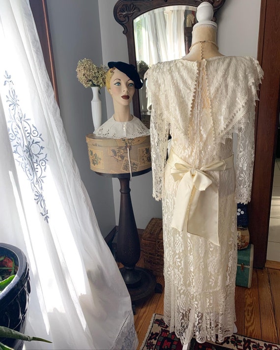 Vintage Jessica McClintock Gunnies Wedding Dress,… - image 7