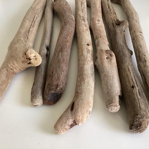 13" - 15” Long Driftwood Pieces for Macrame Rod Wall Hanging | Weaving Supplies | 7 Natural Wood Toppers for Mobiles or Macrame Weavings