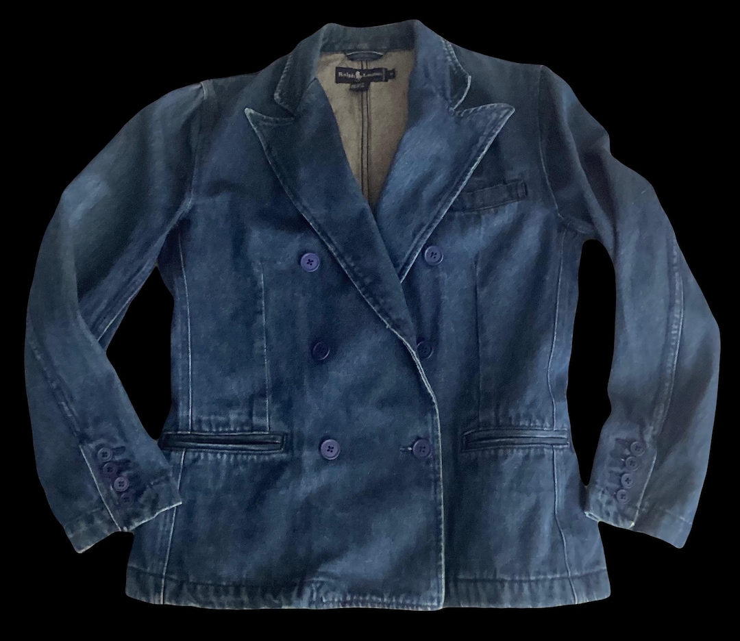 Ralph Lauren LAUREN tailored jacket for women, size M wool black type Vintage Second Hand main image 0
