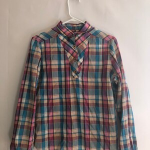 Vintage plaid blouse