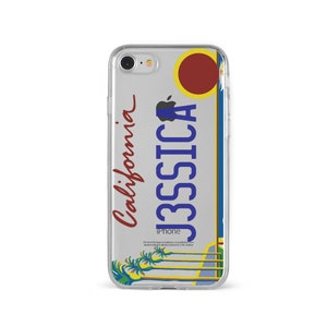 iPhone Clear Case, License Plate iPhone 15 14 13 12 11 SE Plus Pro Max Mini TPU Case, Samsung Galaxy S21 S22 Ultra Case, Premium iPhone Case