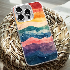 iPhone Clear Case, Pride Month Rainbow iPhone 15 14 13 12 11 Plus Pro Max TPU Case, Samsung Galaxy S21 S22 Ultra Case, Premium iPhone Casing