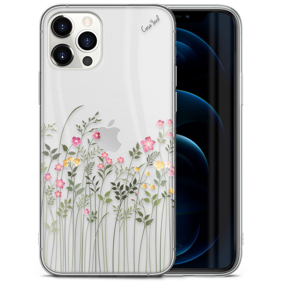IPhone Clear Case, Floral Botanical iPhone 15 14 13 12 11 Plus Pro Max ...