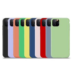 Funda para iPhone 11, a prueba de golpes, ultra delgada, de silicona, color  negro, funda de goma de gel suave TPU resistente a los golpes, parachoques