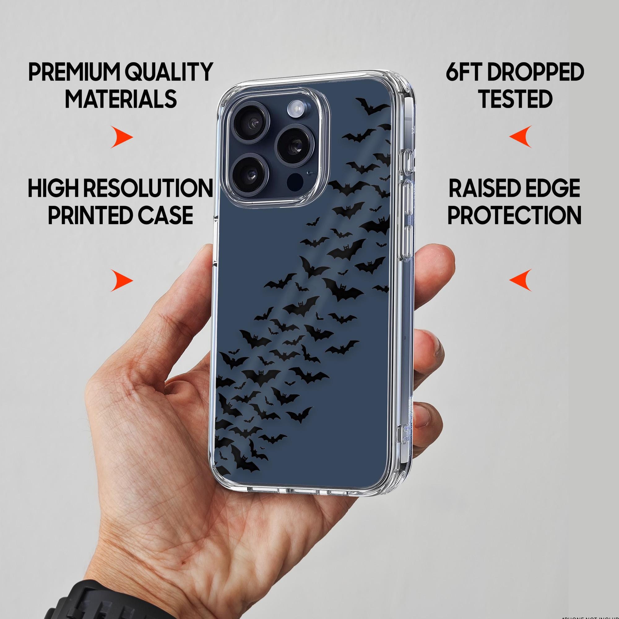 Custodia per iPhone 15 Plus progettata trasparente con motivo di