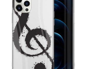 Custodia trasparente per iPhone, chiave di G, custodia mini TPU per iPhone 15 14 13 12 11 SE Plus Pro Max, custodia per Samsung Galaxy S21 S22 Ultra, custodia premium per iPhone