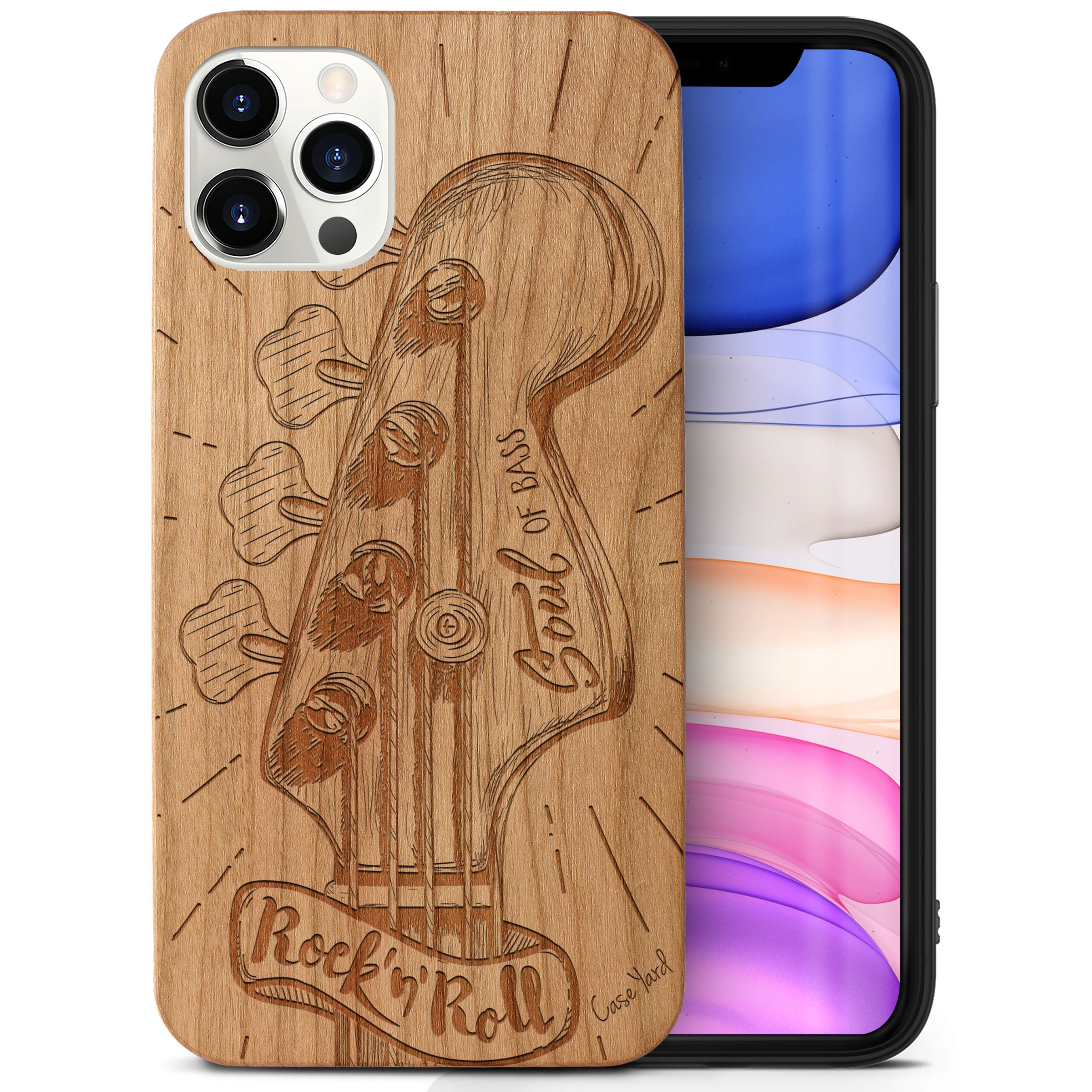 IPhone Wood Case, Electric Guitar iPhone 15 14 13 12 11 Pro Max