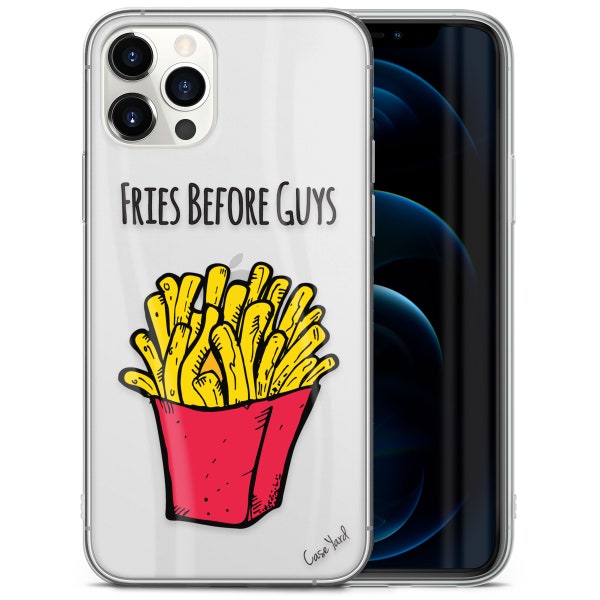 iPhone Clear Case  iPhone 11 Pro Max Xsmax Xs Xr X 10 8  6 Plus 8+ Samsung S10 S 10 Plus Edge S9 S8 S7 Protective Cover , Fries Before Guys