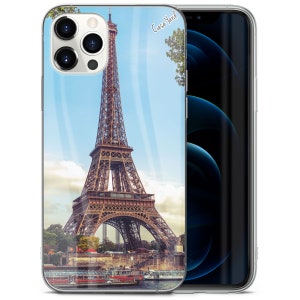 iPhone Clear Case, Eiffel Tower iPhone 15 14 13 12 11 Plus Pro Max Mini TPU Case, Samsung Galaxy S20 S21 S22 Ultra Case, Premium iPhone Case