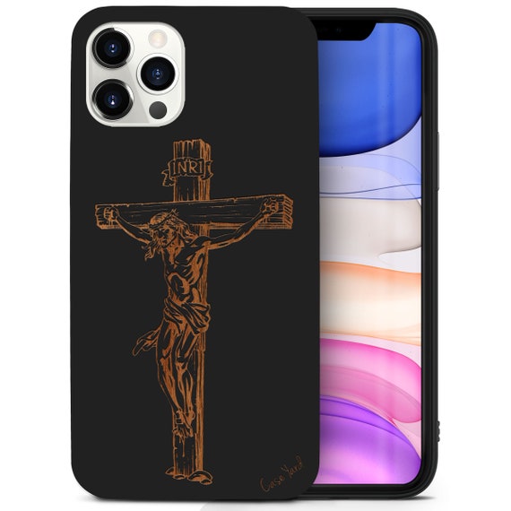 ChristianDioriPhone14Proスマホケース IPhone Wood Case, Jesus Crucifixion iPhone 16 15 14 13 12 11 Pro