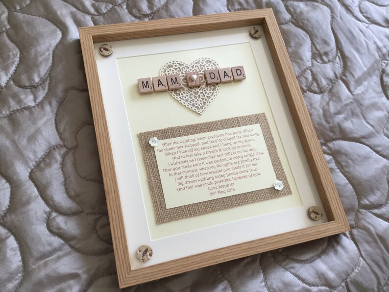 mum and dad wedding gifts