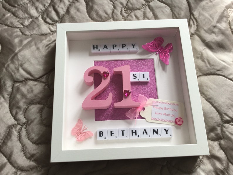 Picture Number 40 50 Scrabble Tile Mum Sister Daughter Nanna Grandma Grann Auntie Aunty Personalised 18 Milestone 21 30 Friend