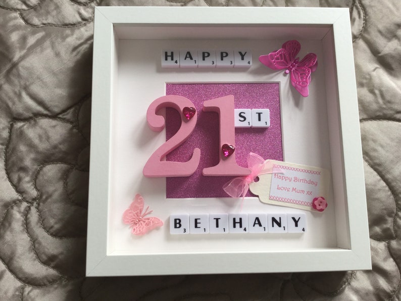 Picture Number 40 50 Scrabble Tile Mum Sister Daughter Nanna Grandma Grann Auntie Aunty Personalised 18 Milestone 21 30 Friend