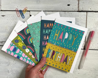Card Multibuy, 6 colourful cards of your choice, Anna Treliving Cards