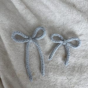 Bow Crochet/Knit Keychain | Coquette Accessory for Purse or Backpack with Keyring and Clasp
