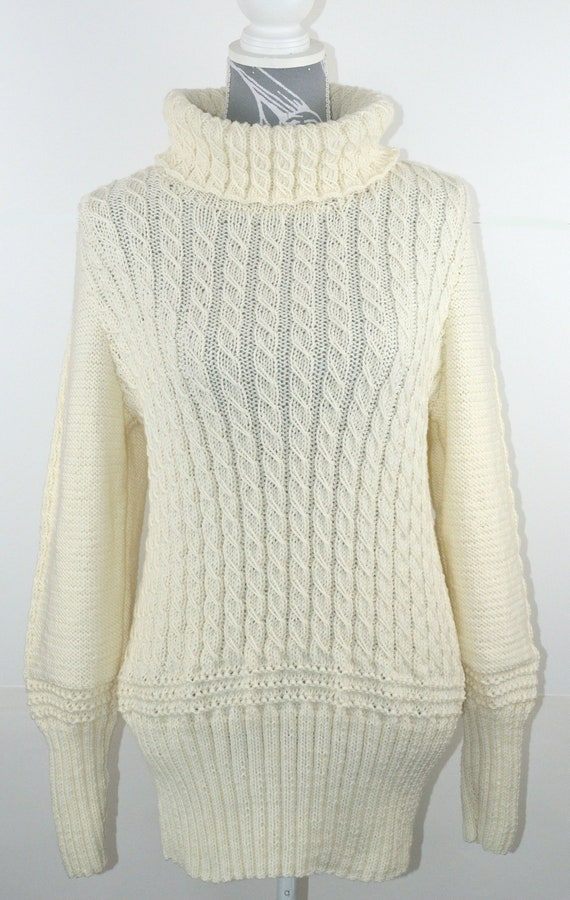 cream high neck jumper