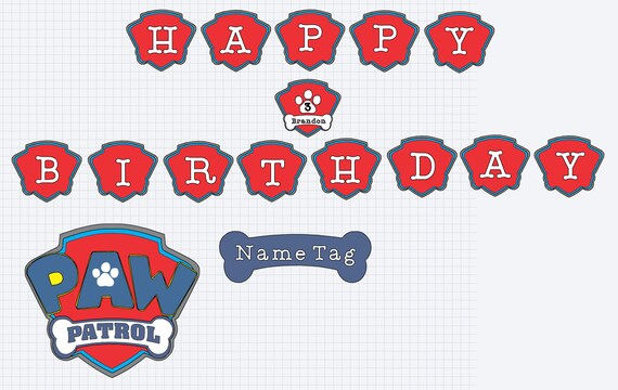 Free Free Paw Patrol Svg Etsy 245 SVG PNG EPS DXF File
