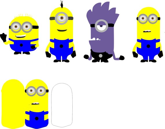 Minions Characters For Cricut Explorer And Silhouette Studio Etsy