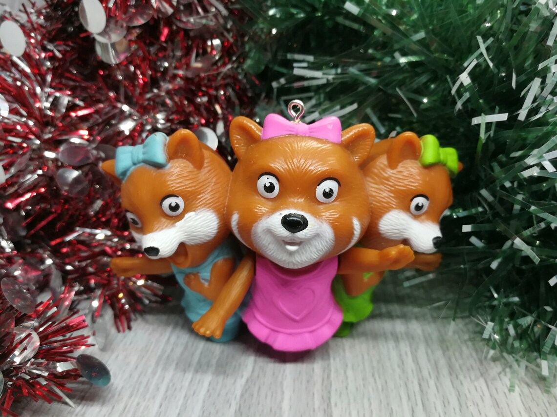 Upcycled Toy Red Pandas The Q-Teez from Sing Movie Toy | Etsy