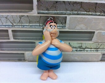 Upcycled Toy Disney Mr. Smee Peter Pan Christmas Tree Ornament - Christmas Decorations - PVC Toy Figurine Mr. Smee