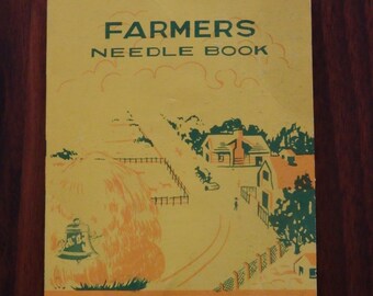 Vintage needles sewing book, Farmers needle book, vintage needles from 1950-1960, vintage naalden, Antique needles