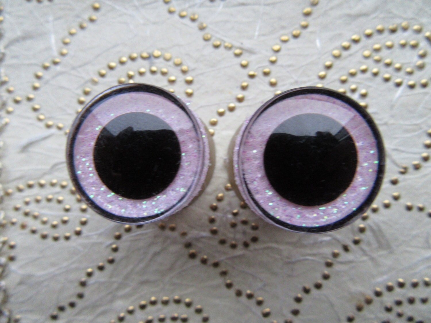Beanie Boo 20 Mm Pink Colored Eyes Sparkling Safety Eyes Etsy UK