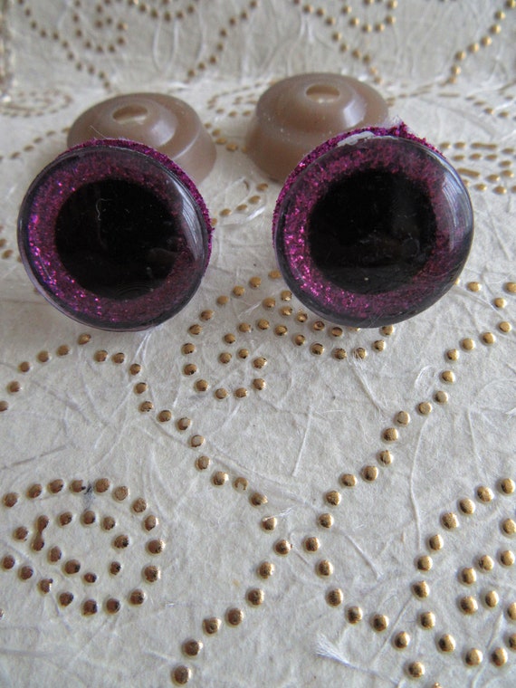 Beanie Boo 20 Mm Purple Colored Eyes, Sparkling Safety Eyes Purple