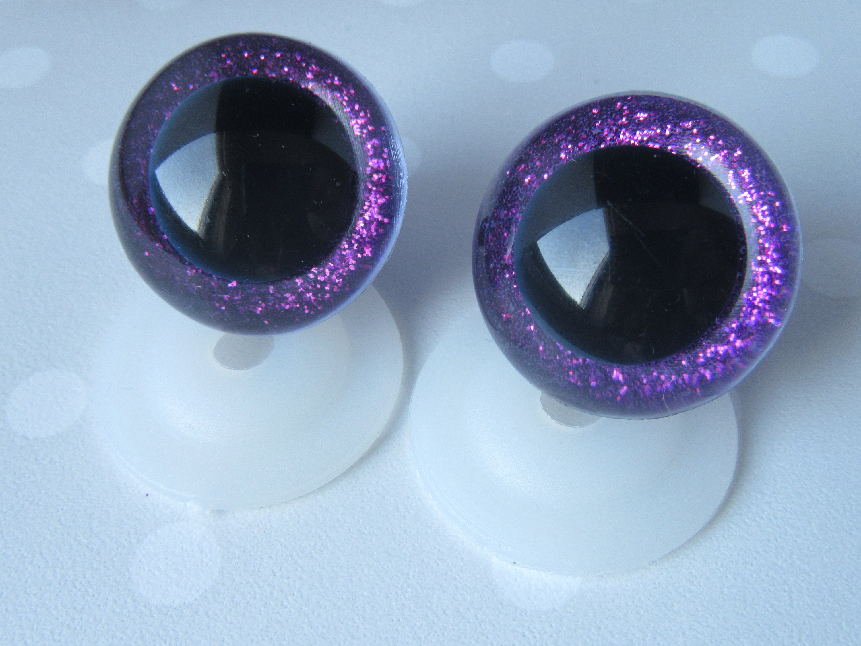 Beanie Boo 20 Mm Purple Colored Eyes, Sparkling Safety Eyes Purple