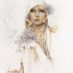 Vintage Personally Signed &quot;Sara&quot; Print by Sara Moon