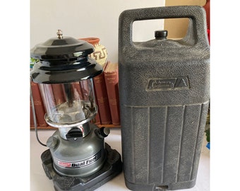 Vintage 1994 • Coleman 285 Dual Fuel Camping Lantern dated 5/94 • w/Caring Case