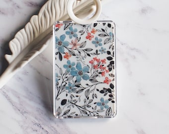Floral - Cardholder, IC card, credit card, with lanyard