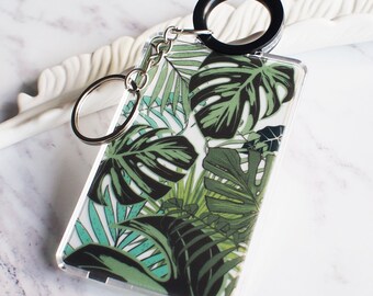 Tropical Leaves - Cardholder, IC card, credit card, with lanyard