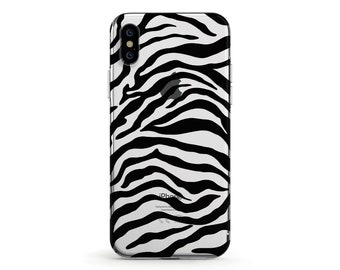 Zebra, Black, Clear Soft Phone Case, iPhone full series, Samsung, iphone 14