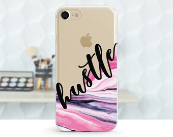 Hustle Purple Pink Marble, Phone Case, iPhone full series, Samsung, iphone 14