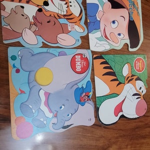 4 Vintage Disney books kids 70s 80s