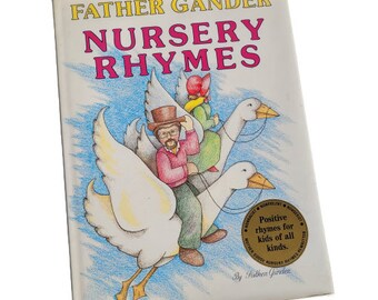 Padre Gander - Rimas infantiles - Libro vintage de tapa dura - 1985