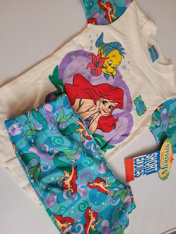 VERY RARE FIND vintage little mermaid pj set not size 8 kids disney
