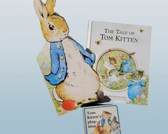 3 Vintage and newer Beatrix Potter Books Peter Rabbit Kids Baby