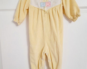 Vintage baby togs 6-9 months romper jumpsuit footies