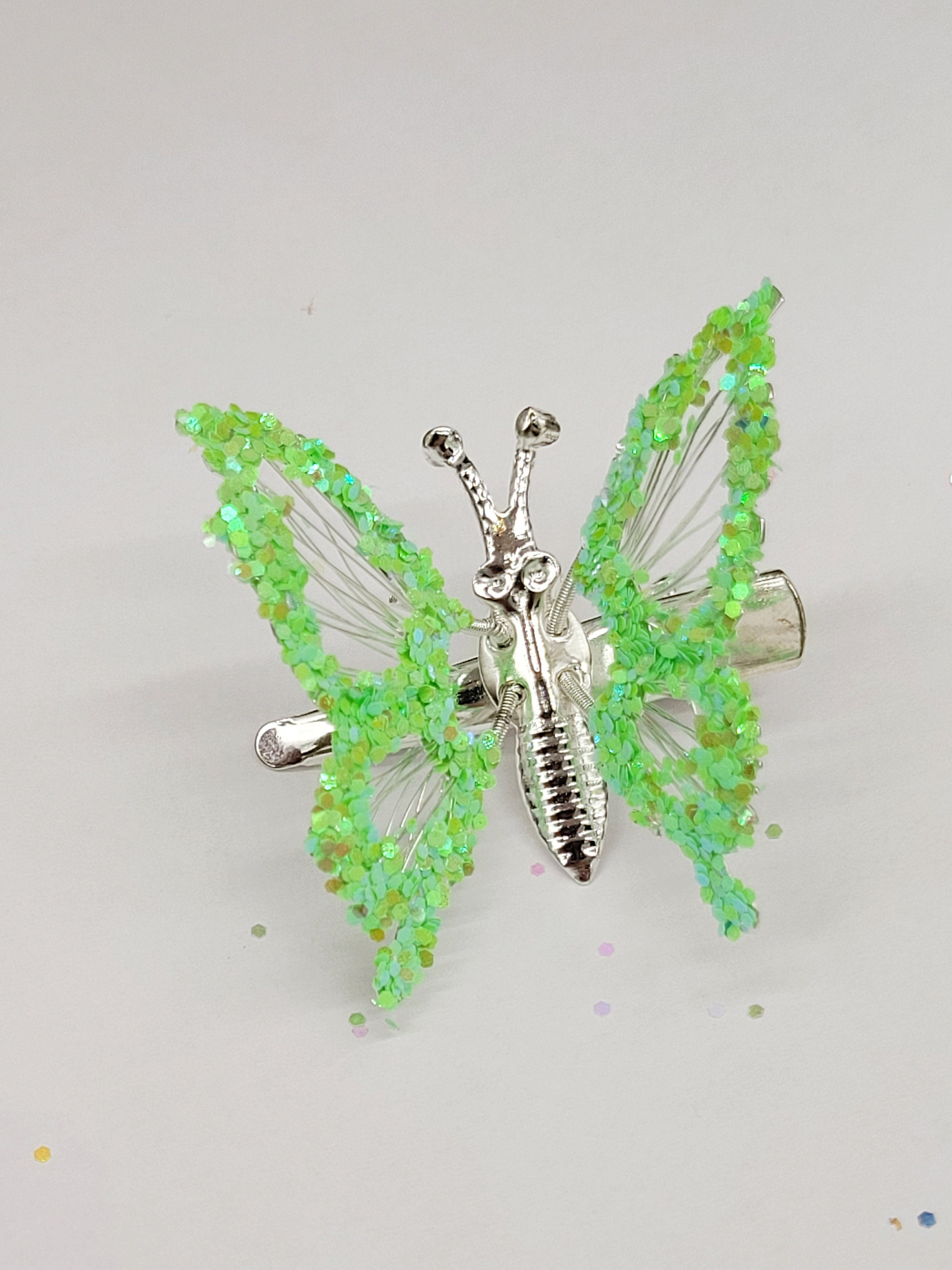 90s butterfly hair clips moving wings butterfly hair clips moving wings,90s butterfly hair clips  main image 2