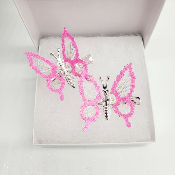 90’s Butterfly Clip Moving Wings Etsy