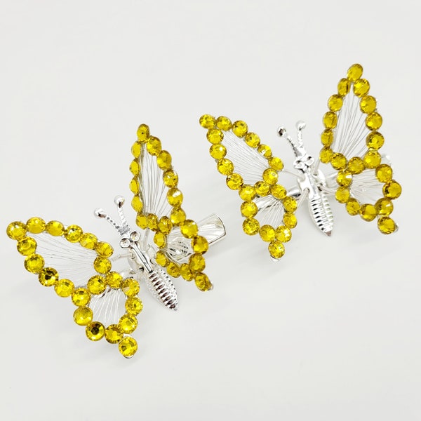 Butterfly Hair Clip Moving Wings Etsy