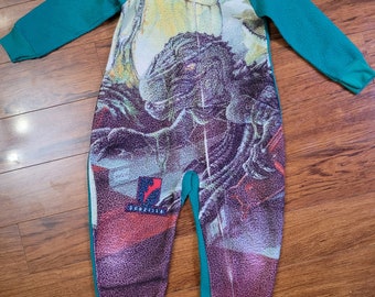 Rare vintage godzilla kids pajama size 6